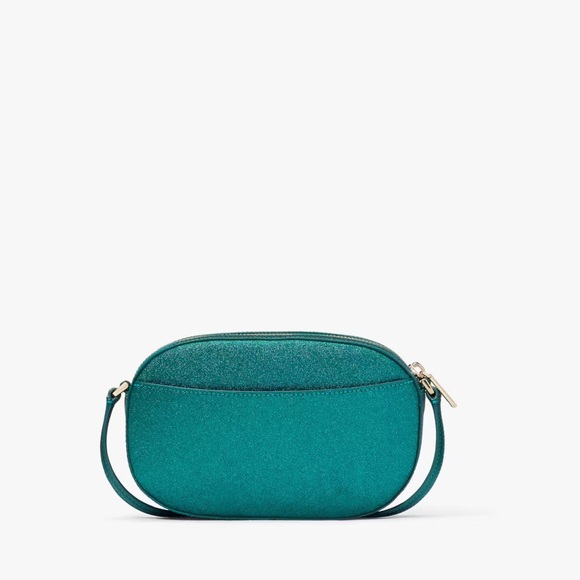 KATE SPADE Glimmer Oval Camera Bag FESTIVE TEAL - Picture 4 of 9